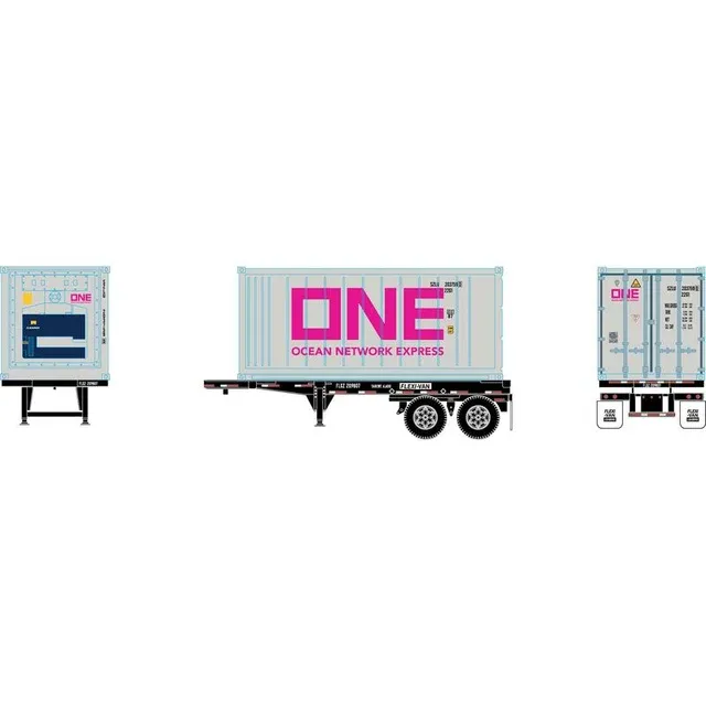 20' Chassis w/ Reefer Container, ONE