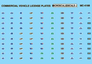 License Plates for Commercial Vehicles (1970+)