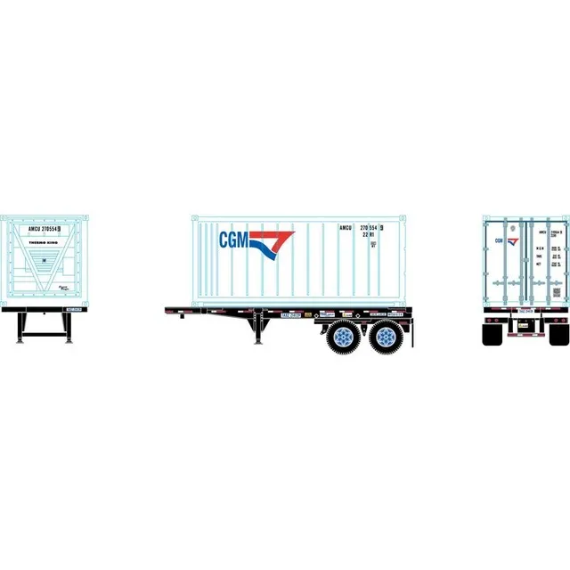 20' Chassis w/ Reefer Container, CGM