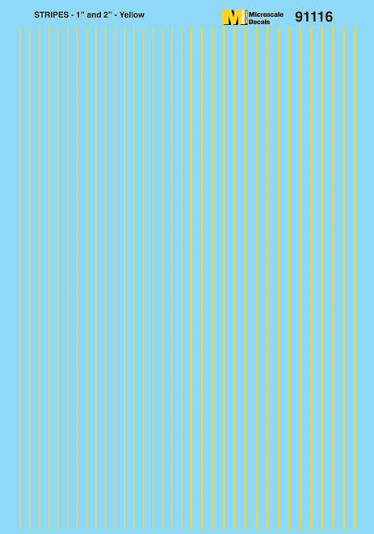 Striping 1" and 2" Widths Yellow