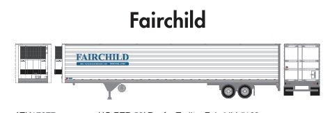 53' Utility Reefer Trailer, Fairchild #175