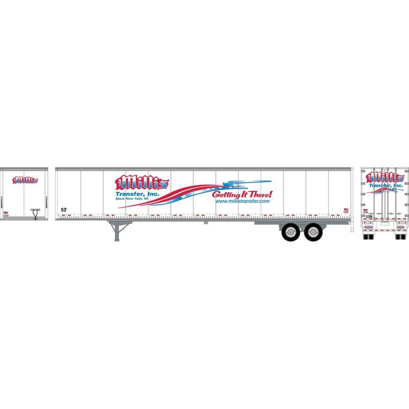 53' Wabash Plate Trailer, Millis Transfer #1