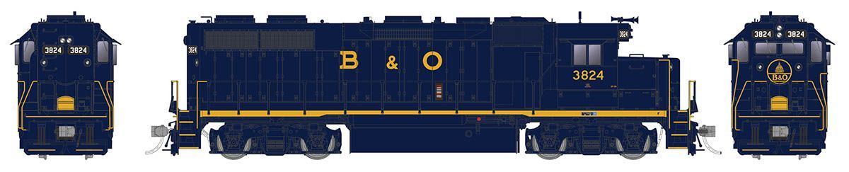 EMD GP38 Baltimore &amp; Ohio: #3801 ESU Sound