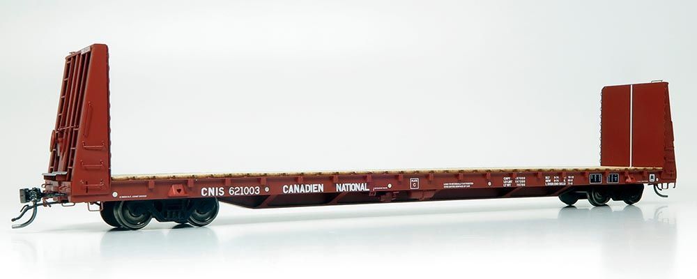 Marine Industries Bulkhead Flatcar: CNIS - Mineral Brown #621024
