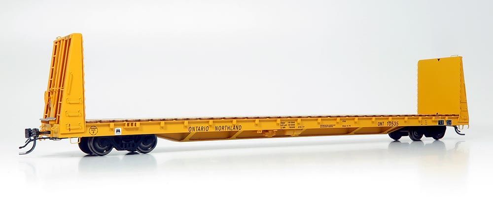 Marine Industries Bulkhead Flatcar: ONR - Yellow #10538