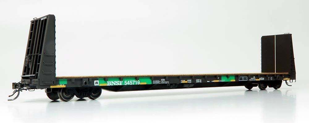 Marine Industries Bulkhead Flatcar: BNSF - Ex-BCR Patch #545786