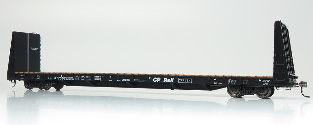 Marine Industries Bulkhead Flatcar: CP Rail - Black #317508