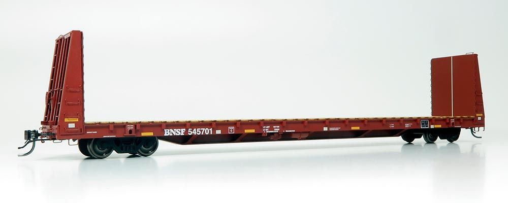 Marine Industries Bulkhead Flatcar: BNSF - Minerial Brown #545725