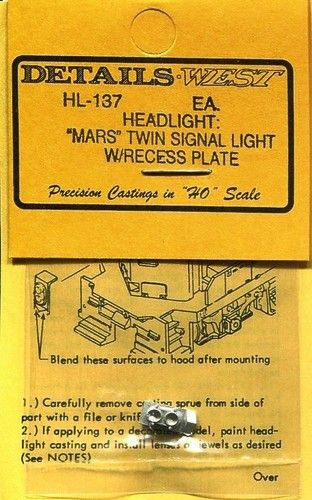 Headlight: "Mars" Twin-Signal w/ Recess Plate