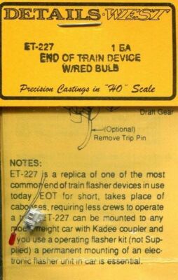 End of Train Device w/ Red Bulb