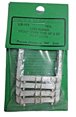 Log Bunks "PC&amp;F" Type for 40' &amp; 50' Flat Cars