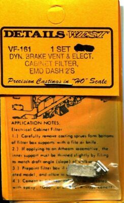Dynamic Brake Vent &amp; Electric Cabinet Filter, EMD Dash 2'S