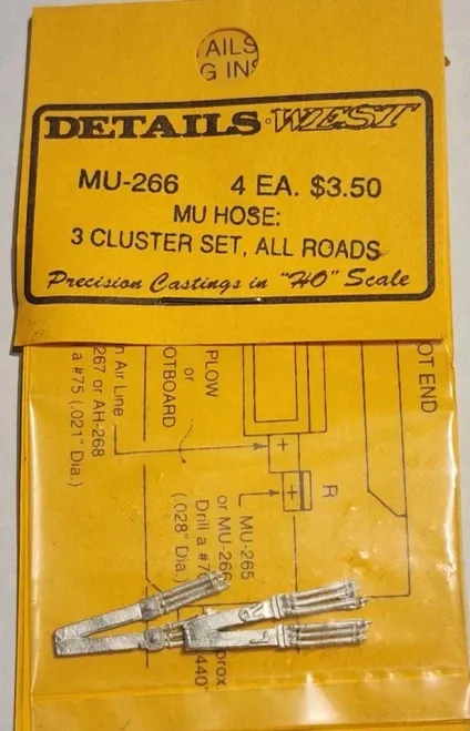 MU Hose: 4 Cluster Set, All Roads