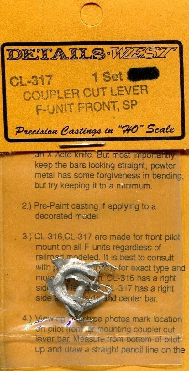 Coupler Cut Lever F-Unit Front, SP