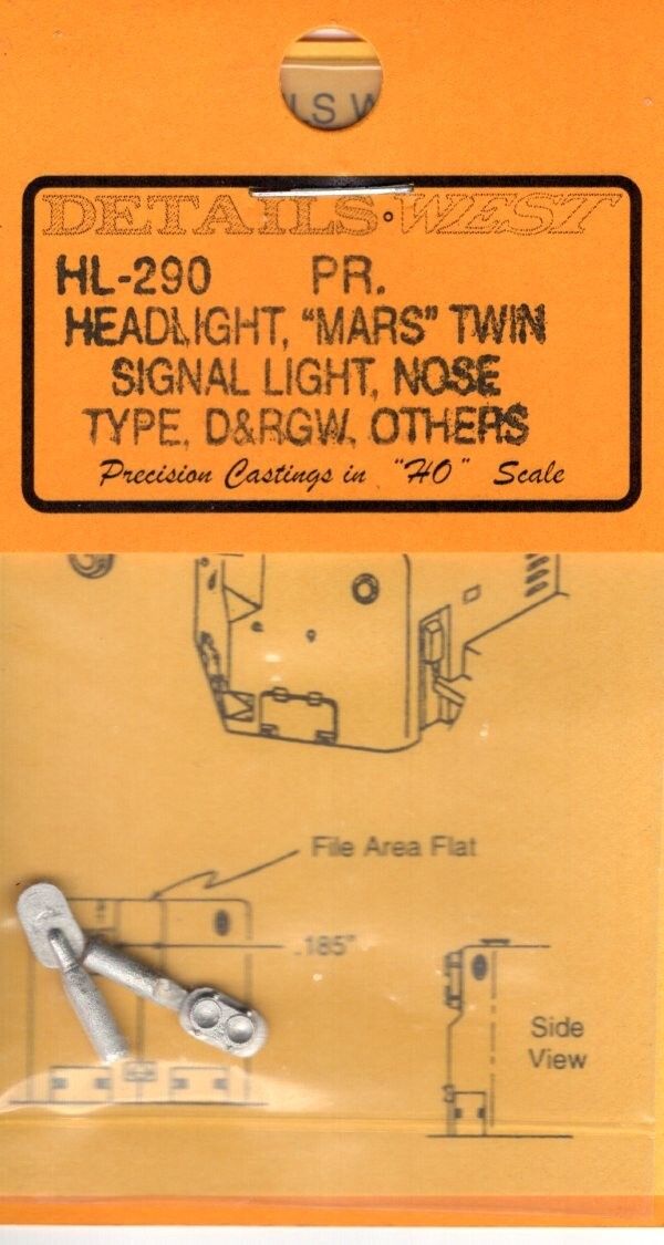 Headlight, "Mars" Twin Signal Light, Nose Type, D&amp;RGW, Others