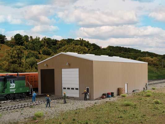 Modern Double-Track Engine House Kit