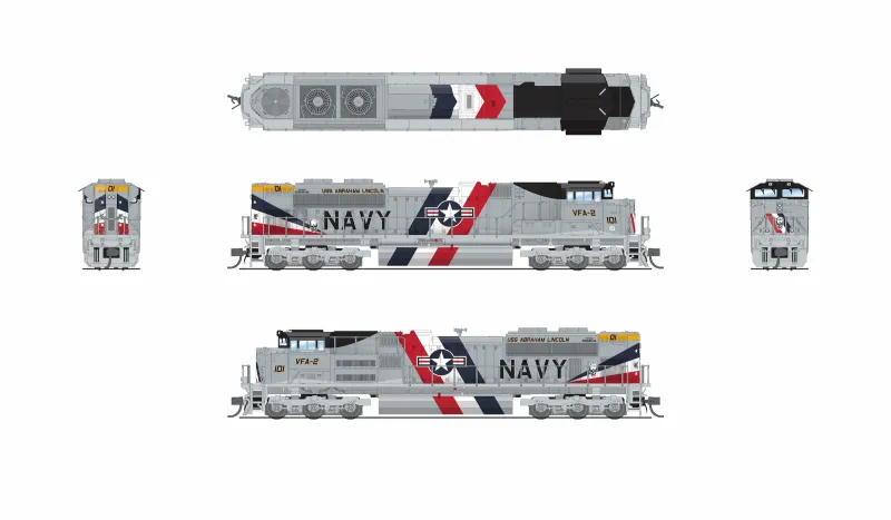 EMD SD70ACe, US Navy #101 Fantasy Paint, Paragon4