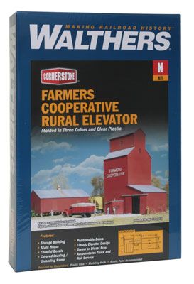 Farmer's Co-op Rural Grain Elevator N scale