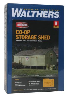 Co-Operative Storage Shed on Pilings N Scale