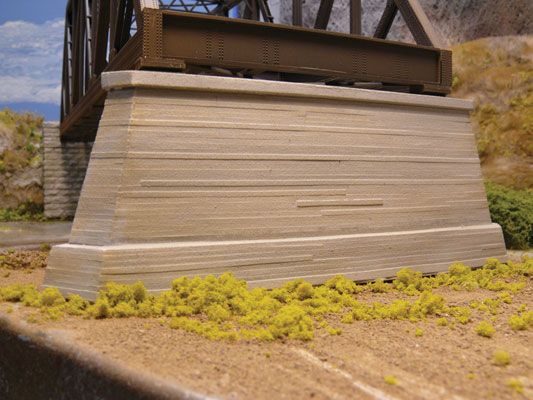 Double-Track Concrete Pointed Bridge Pier