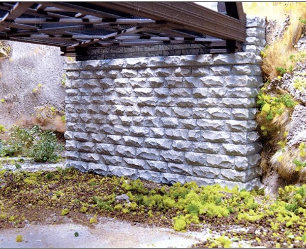 N Double-Track Cut Stone Bridge Abutmen