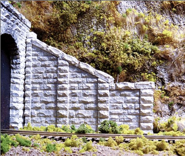 Cut Stone Sloped Tunnel Abutment pkg(2)