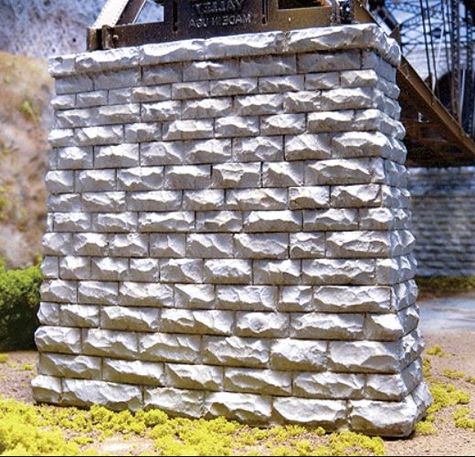 N Cut Stone Rectangular Bridge Pier pkg(2)