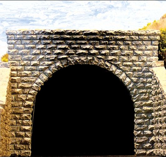N Double Track Cut Stone Tunnel Portal