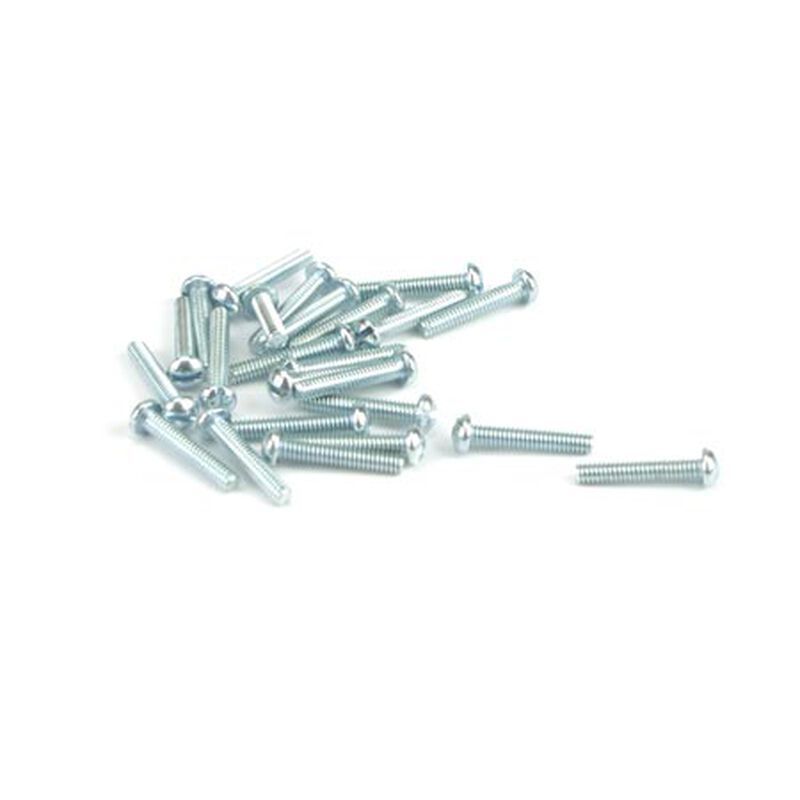 Round Head Screw, 2-56 x 5/16" (24) Black