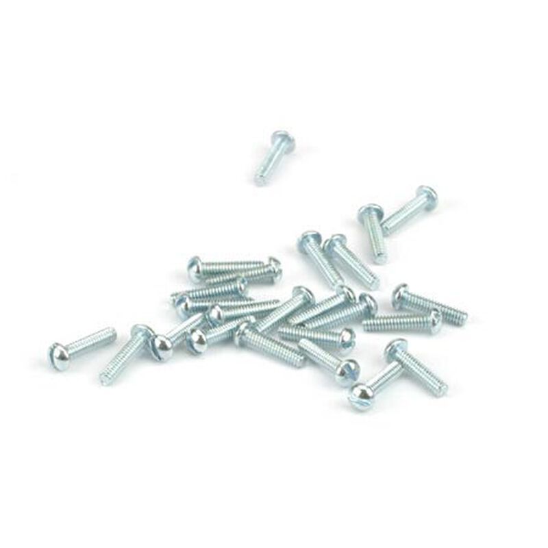 Round Head Screw, 2-56 x 3/8" (24) Black