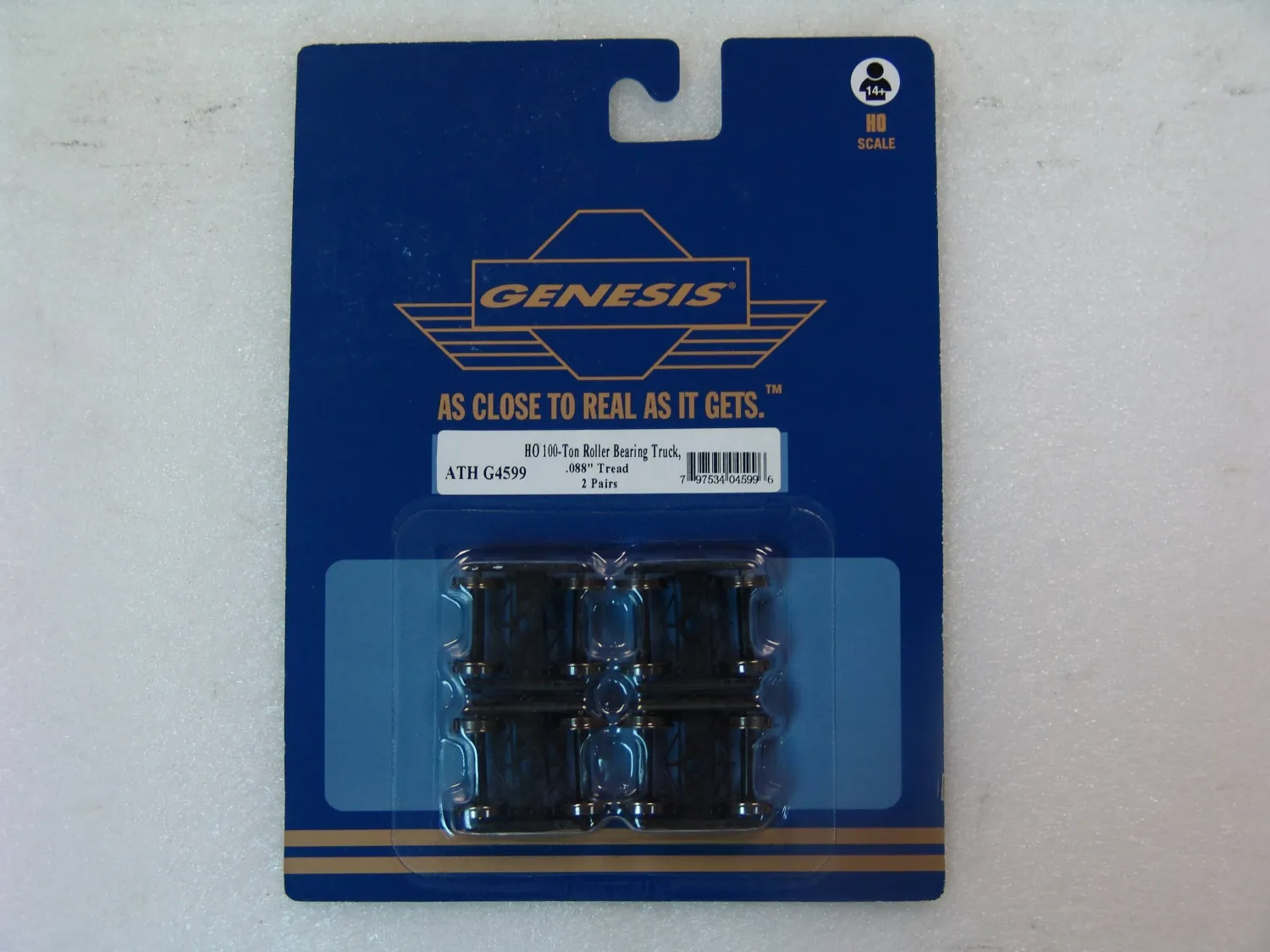 100-Ton Roller Bearing Truck, .088" Tread (2Pr)