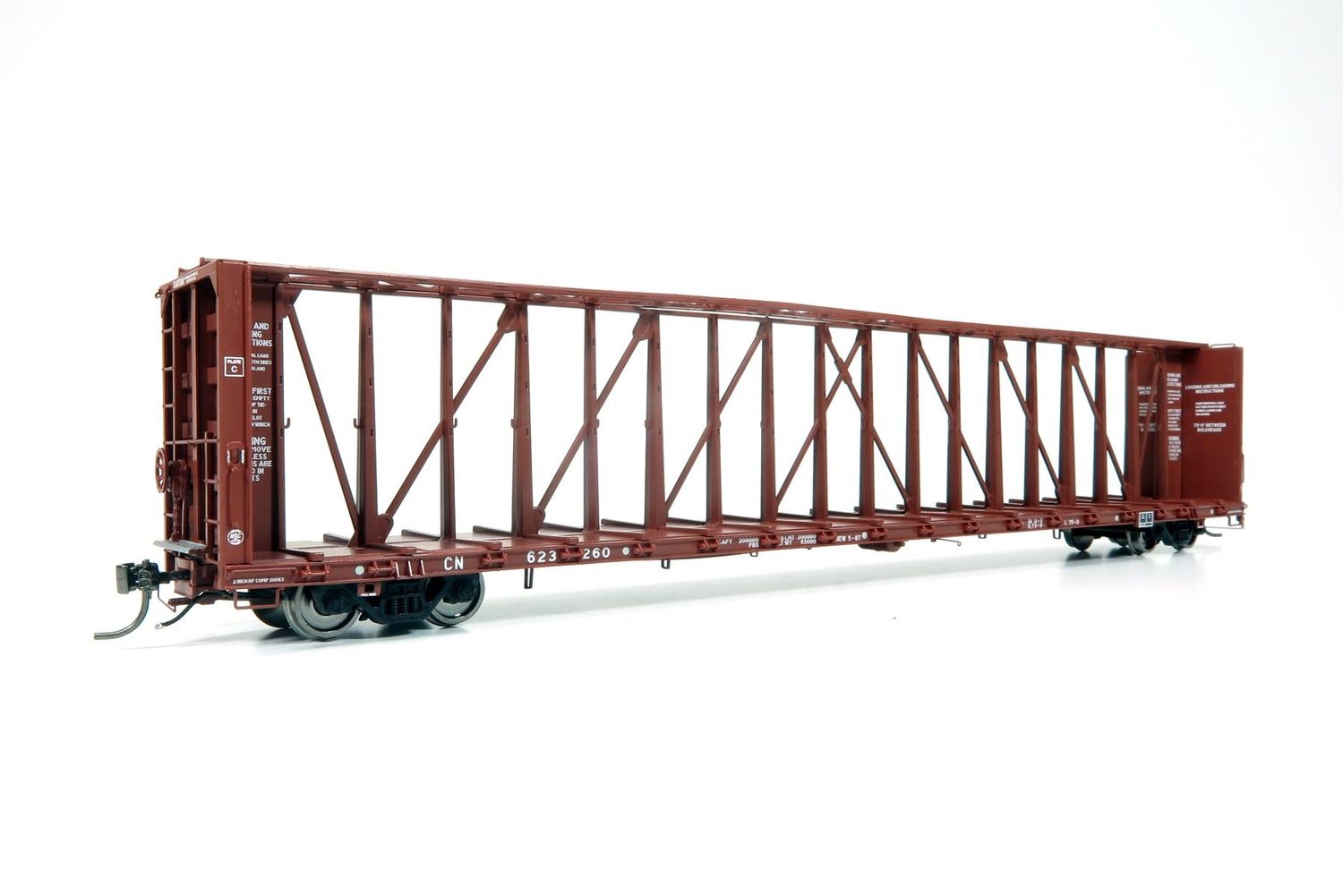 NSC Centerbeam Flatcar: Canadian National - Brown #623260