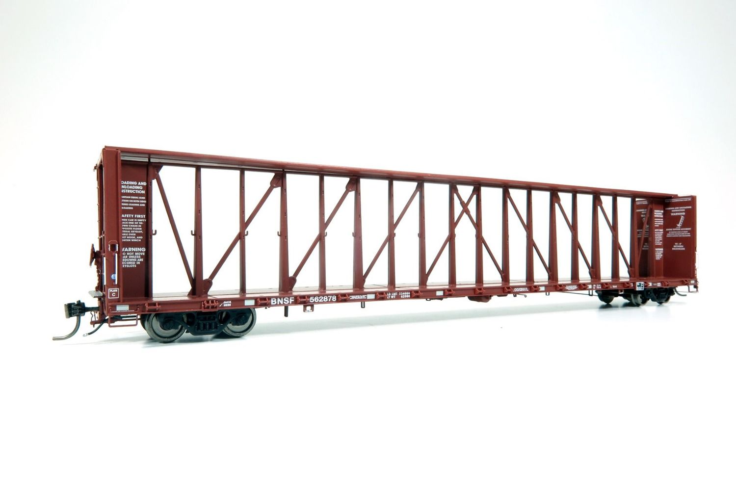 NSC Centerbeam Flatcar: BNSF - Brown #563181
