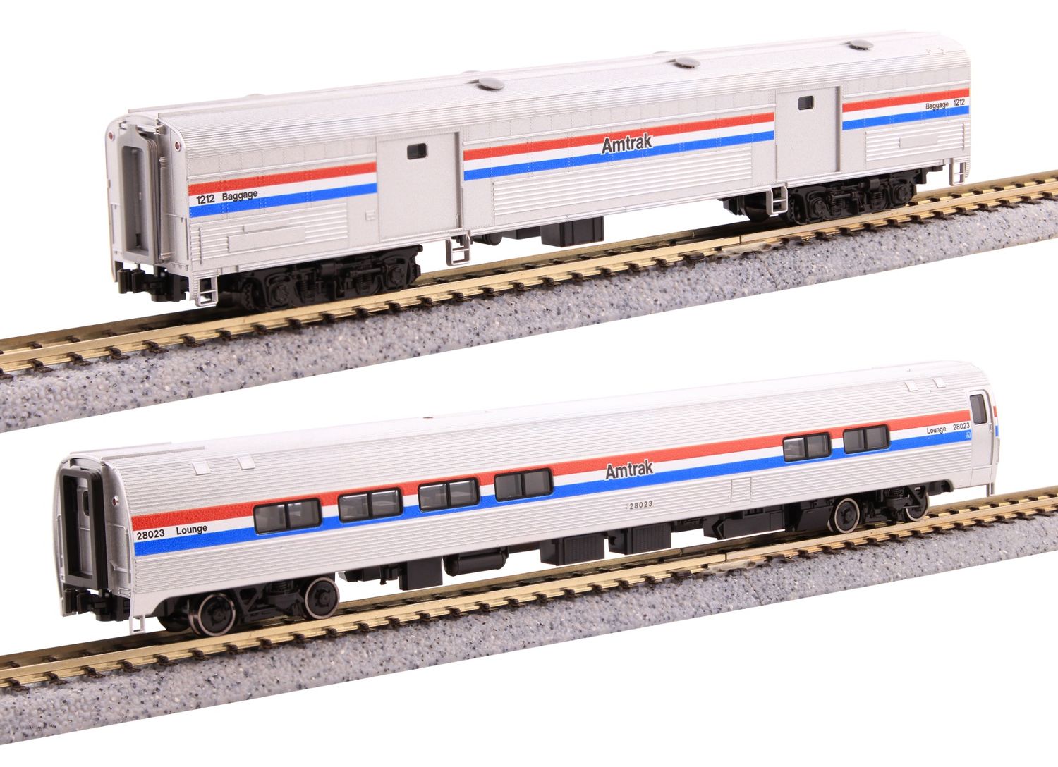 Amfleet II Cafe &amp; Baggage 2 Car Set Phase III