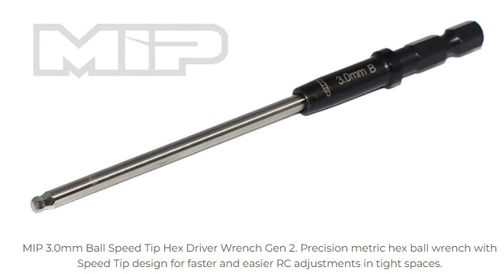 3.0mm Ball Speen Tip Hex Driver Wrench - Gen 2