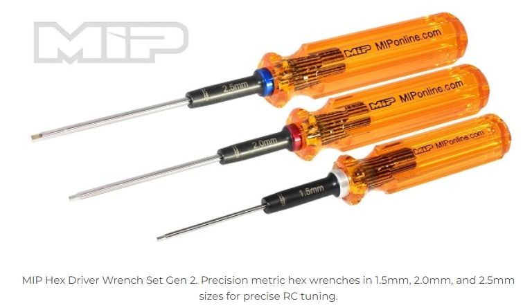 Hex Driver Wrench Set - Gen 2 - 3 Metric