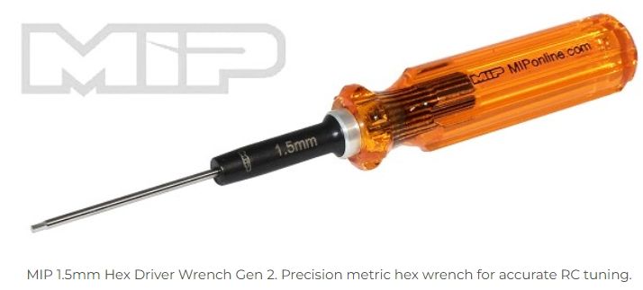 1.5mm Hex Driver Wrench - Gen 2