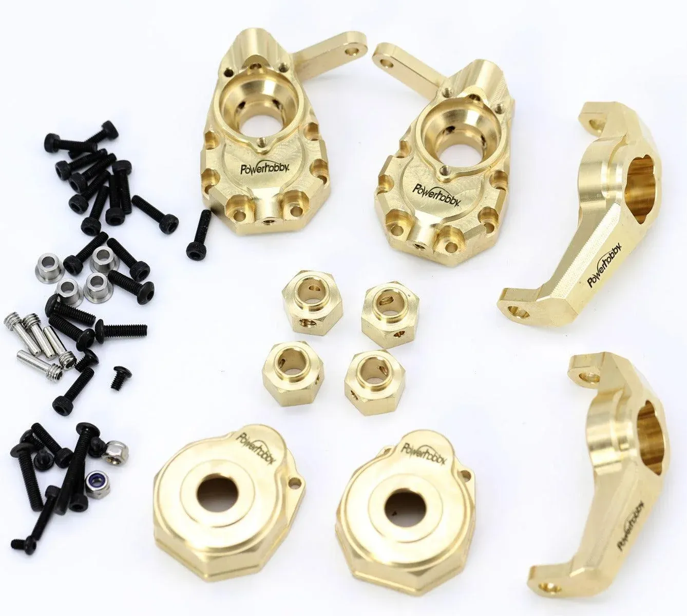 TRX-4 Brass Upgrade Parts - Knuckles/Portal/C Hubs/Hexes
