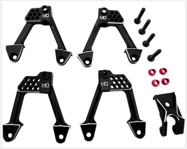 Aluminum Front &amp; Rear Adjustable Shock Towers - Scx 2