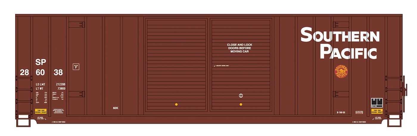 Gunderson 50' High Cube Southern Pacific - Youngstown Doors, Road Number: 286049
