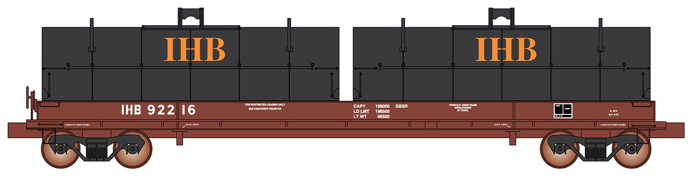 Evans 100 Ton Coil Car Indiana Harbor Belt, Road Number: 92259
