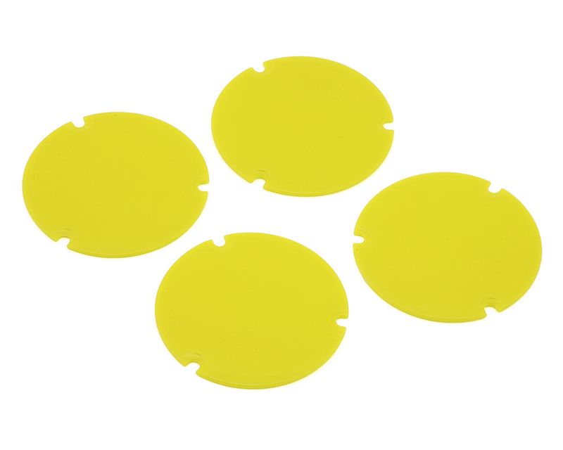 Losi 22S Sprint Wheel Cover Set (Yellow) (4)