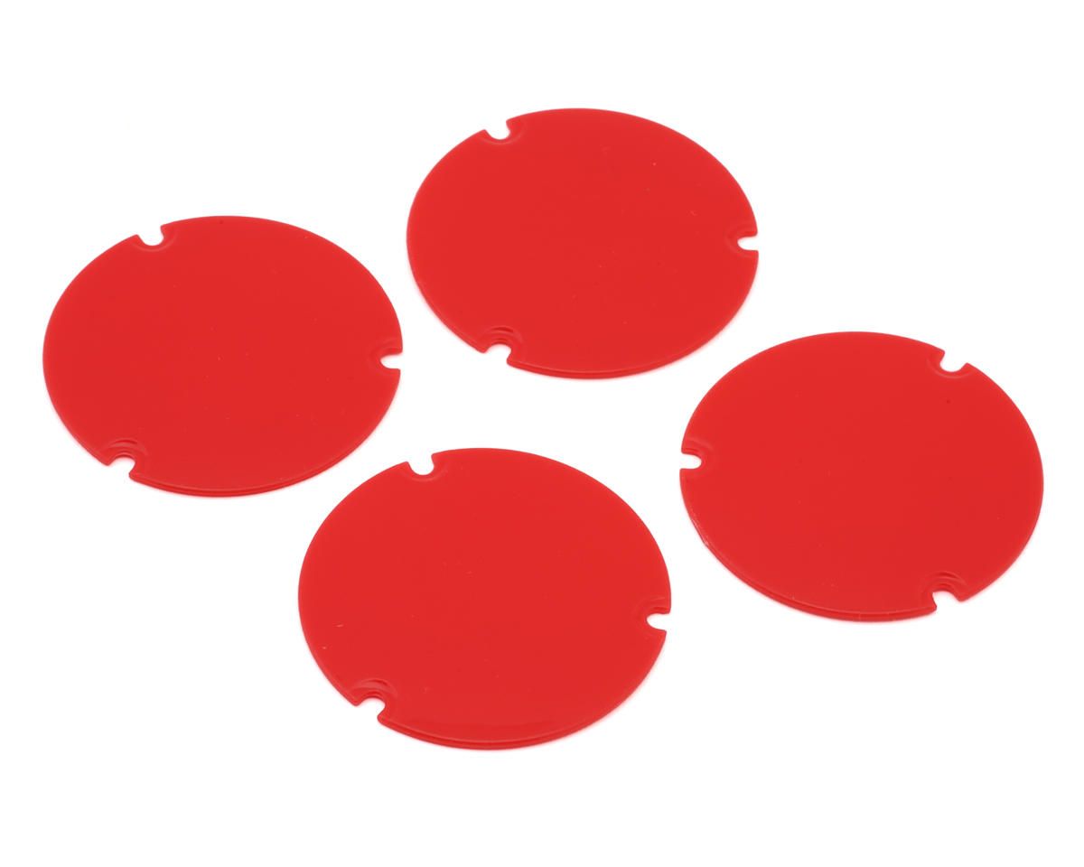 Losi 22S Sprint Wheel Cover Set (Red) (4)