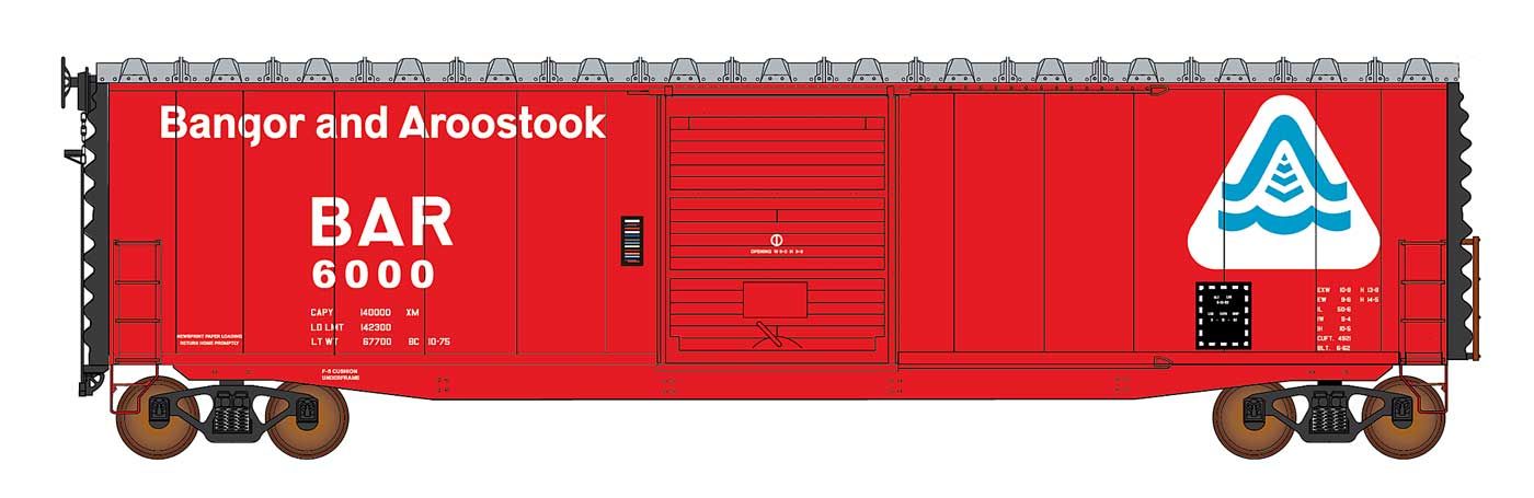 50' PS-1 Single Door Boxcar Bangor &amp; Aroostook #6016