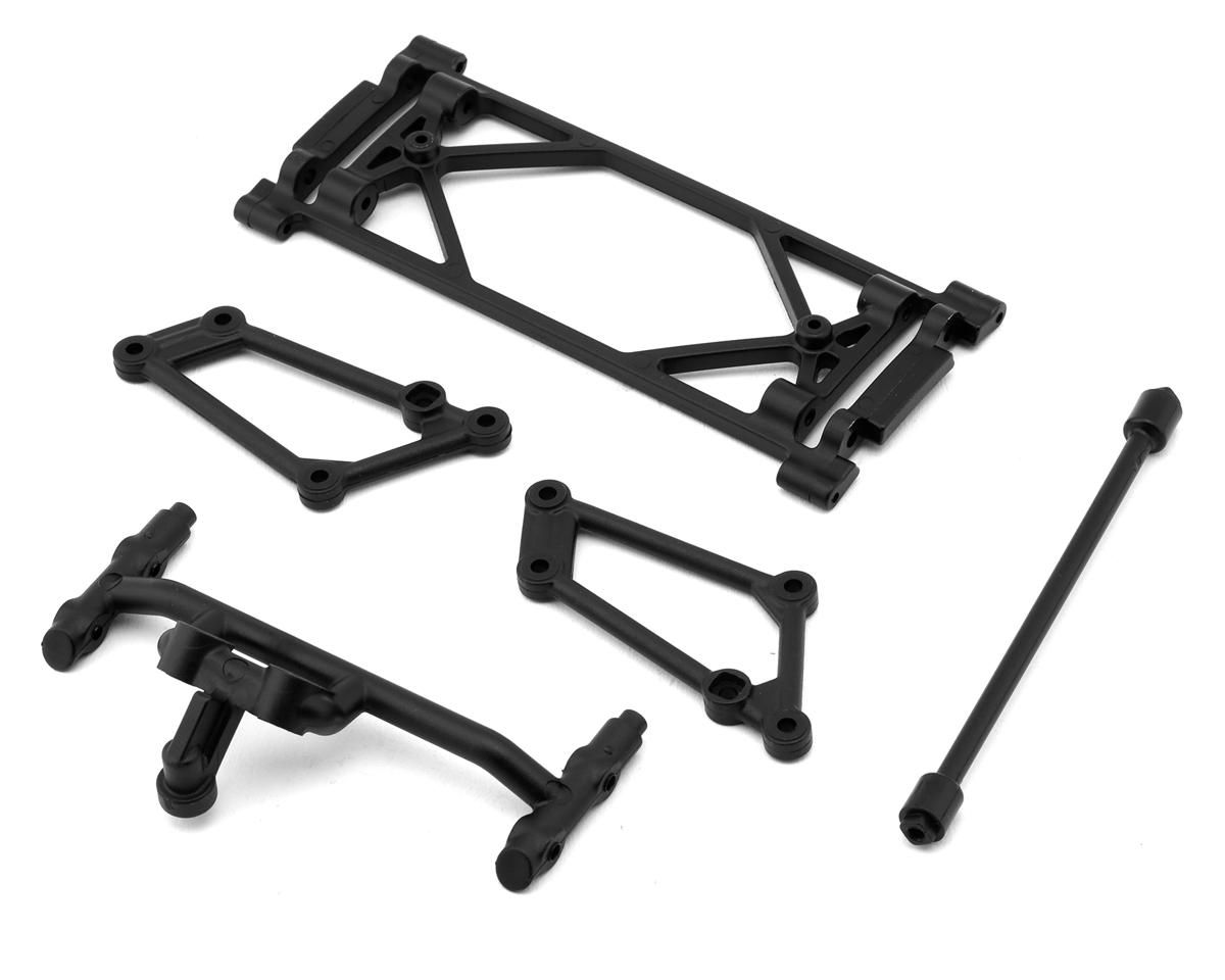 Losi 22S Sprint Front Wing Mount Set (Black)