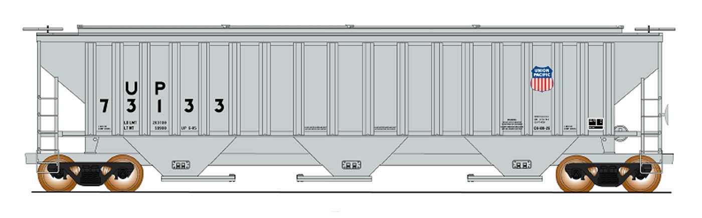 4750 Covered Hopper Union Pacific #73468