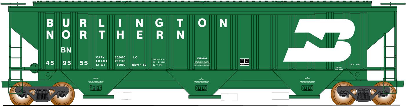 4750 Covered Hopper Burlington Northern #449227