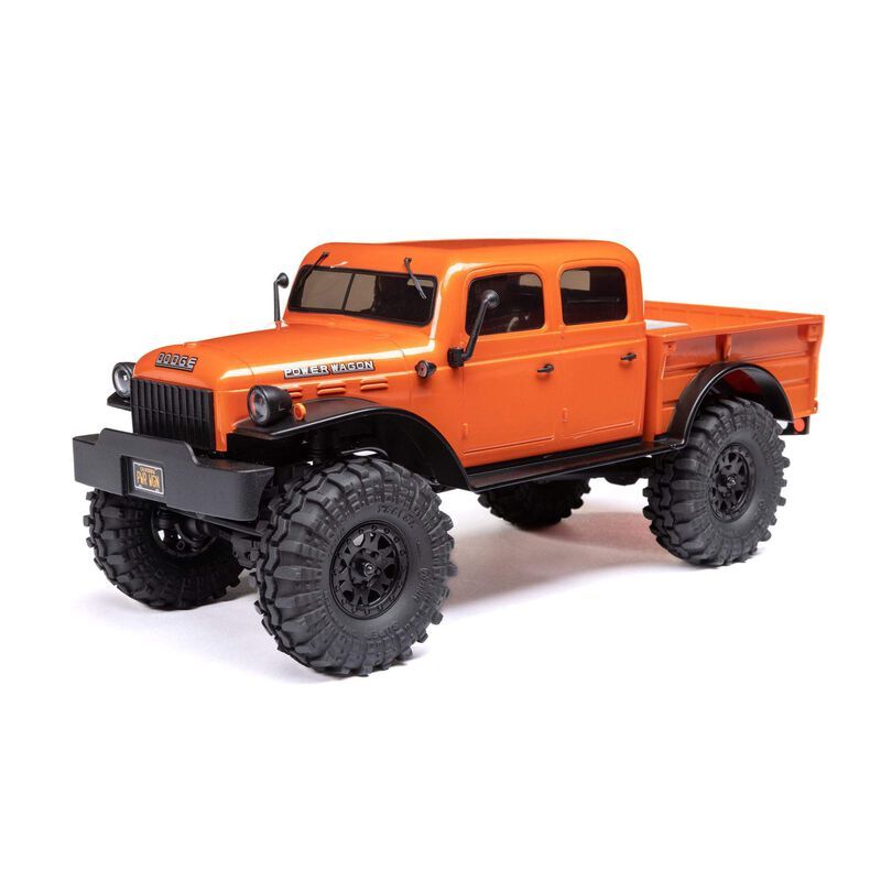 Axial 1/24 SCX24 Dodge Power Wagon 4X4 RTR Brushed Rock Crawler (Battery &amp; Charger Included), Orange