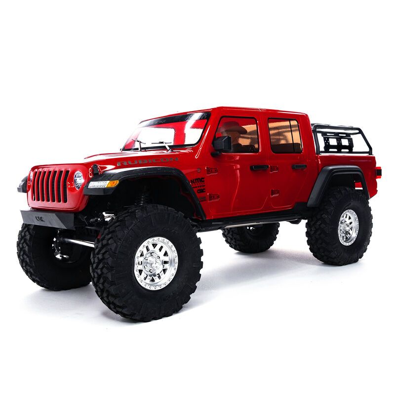Axial 1/10 SCX10 III Jeep JT Gladiator 4X4 Rock Crawler with Portals RTR - Red
