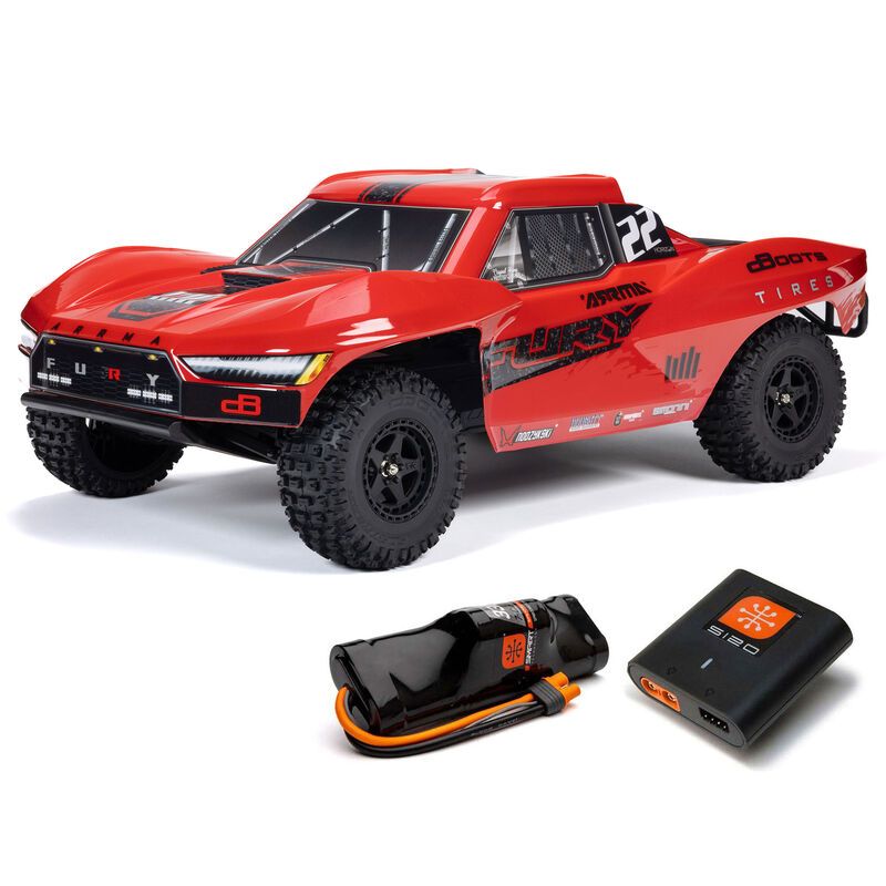 1/10 ARRMA FURY (Battery &amp; Charger Included) - Red